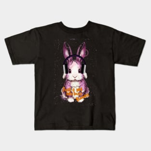 Just a girl who loves harmonious pink bunnies Kids T-Shirt